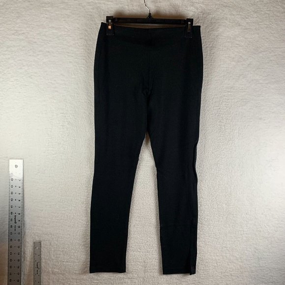 Max Studio Leggings Women's Medium Black Stretch Elastic Waist High Rise‎ 7885 - Picture 7 of 8